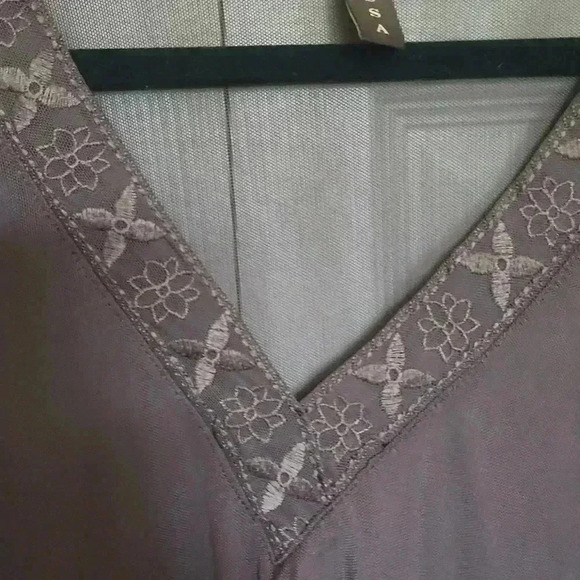 Eivissa Women's Brown Embroidered Bathing Suit Cover Up - Size  Medium - Picture 8 of 11